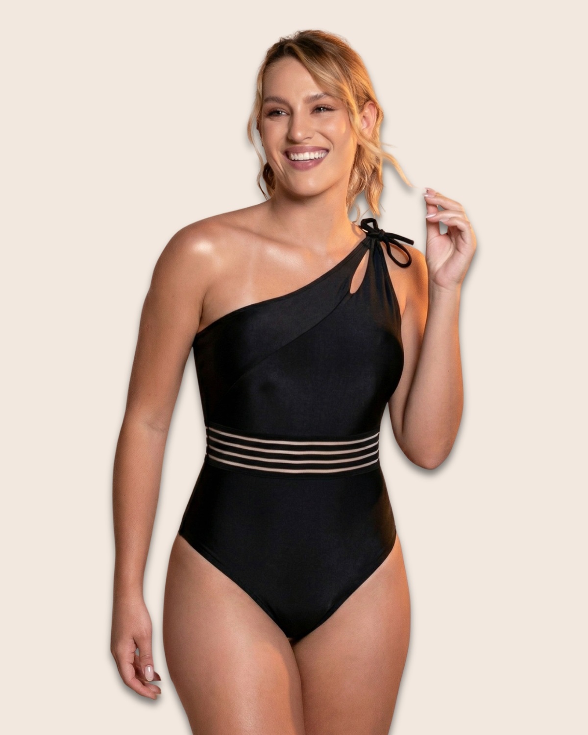Maiô Um Ombro Riviera Premium