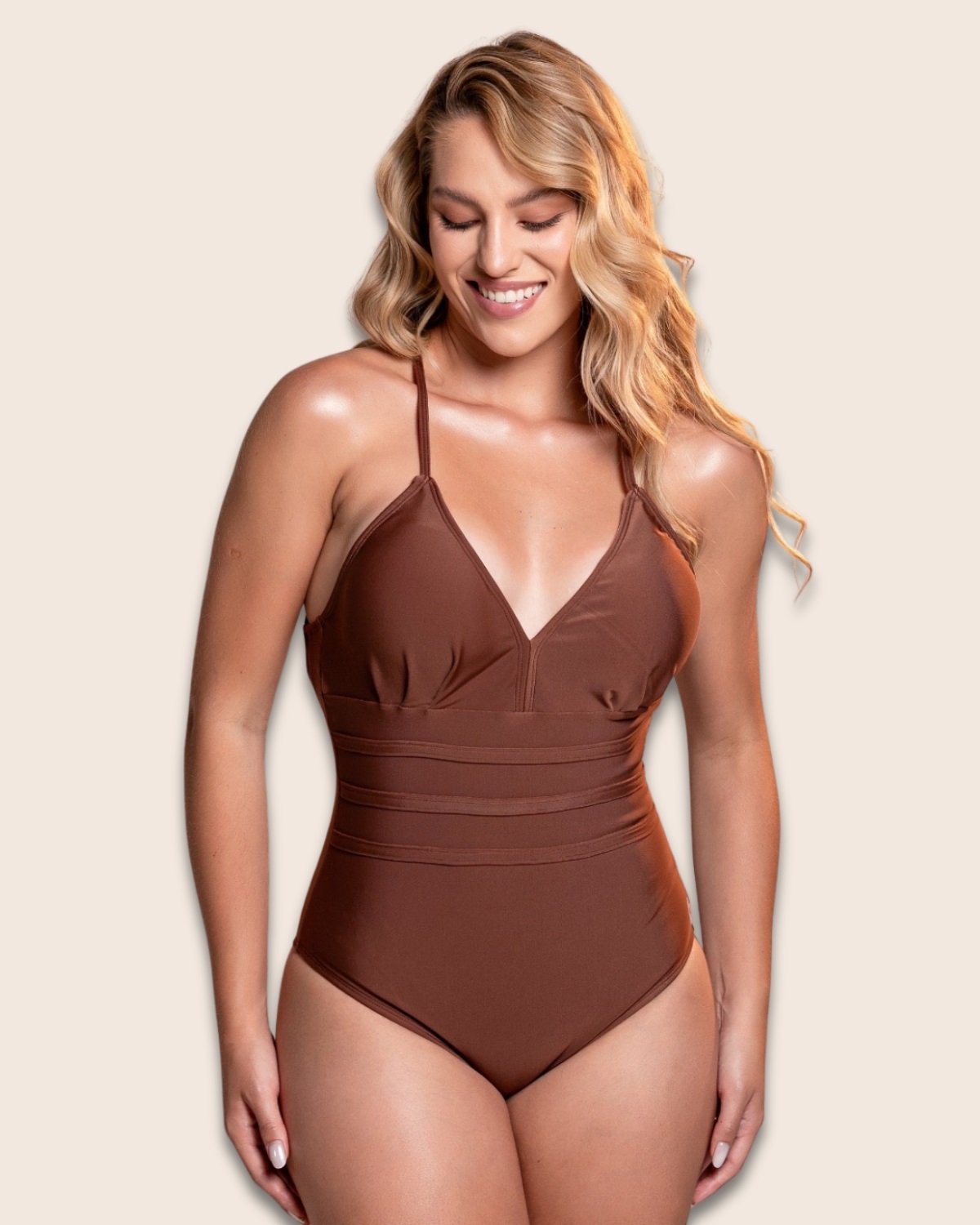 Maiô modelador Cappuccino Atenas