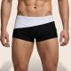 sunga masculina preto com branco moda praia